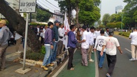 Sebagian Pendukung Prabowo-Gibran di Taman Suropati Mulai ke KPU