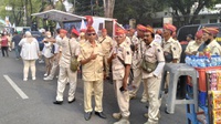 Ratusan PPIR Gerindra Hadiri Pendaftaran Prabowo-Gibran di KPU