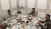 Jokowi Makan Siang Bersama Tiga Bakal Capres di Istana Merdeka