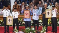 Survei Indikator: Prabowo Naik 45,8%, Ganjar 25,8%, Anies 22,8%