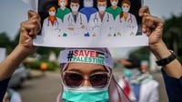 Tenaga Kesehatan Gelar Aksi Solidaritas untuk Warga Sipil Palestina
