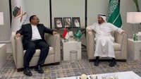 Menag Yaqut & Menhaj Taufiq Bahas Persiapan Haji 2024 di Jeddah