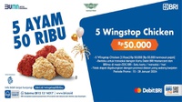 Promo Wingstop Chicken Rp50 Ribu untuk Debit BRI & QRIS di BRImo