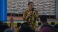 Jokowi Telah Cairkan Bansos Ribuan Ton Beras Jelang Pemilu