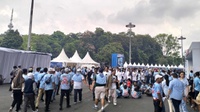 Massa Pendukung Hadiri Kampanye Akbar Prabowo-Gibran di GBK