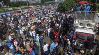 Dua Kelompok Massa Demo Soal Hak Angket, Exit Tol Gatsu Ditutup
