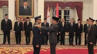 Presiden Jokowi Resmi Lantik KSAU Tonny Harjono