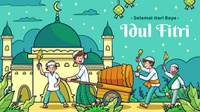 Ucapan Lebaran Idul Fitri 2024 Bahasa Arab Singkat dan Artinya