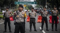 1.389 Personel Gabungan Diturunkan Amankan Demo Buruh di Jakarta