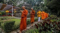 350 Biksu Ikuti Kirab Waisak 2024 di Candi Borobudur Magelang