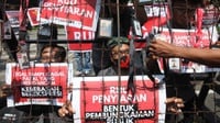 Jurnalis di Bandung Unjuk Rasa Menolak RUU Penyiaran