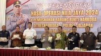 Dua Pekan Operasi Nila Jaya, 480 Tersangka Kasus Narkoba Dibekuk