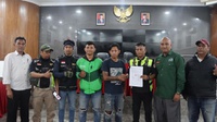 Sejumlah Sopir Angkot dan Ojol yang Bentrok di Sukabumi Berdamai