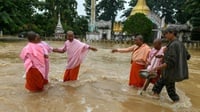 226 Orang Meninggal Dunia Akibat Banjir Bandang di Myanmar