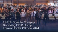 TikTok Goes to Campus Gandeng FISIP Undip Lawan Hoaks Pilkada 2024