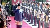 Prabowo & Gibran Tiba di Gedung MPR, Kompak Pakai Pakaian Betawi