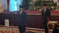 Prabowo Lantik 53 Menteri Tanpa Mayor Teddy, tapi Ada Luhut