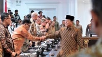 Kemahkan Menteri di Magelang, Prabowo: Kerja Sama Tim Penting