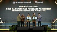 Freeport dan ANTAM Tandatangani Perjanjian Jual Beli Emas