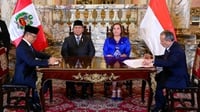 Prabowo Dapat Penghargaan Kehormatan dari Presiden Peru