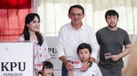 Ahok, Istri & Putra Sulungnya Mencoblos di TPS 60 Pluit