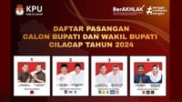 Hasil Real Count Pilkada 2024 Cilacap, Apakah Vicky Shu Menang?