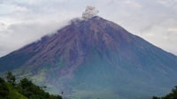 Gunung Semeru Kembali Erupsi Sabtu Pagi Setinggi 600 Meter