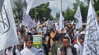 Ratusan Massa Lakukan Aksi Bela Palestina di Depan Kedubes AS