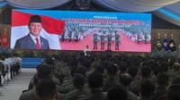 Prabowo ke 1.004 Dansat TNI: Melindungi Adalah Dengan Kekuatan