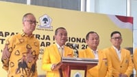 Kelakar Bahlil saat Mik Mati di Rakernas Golkar: Belum Dapat Gas