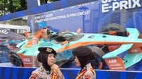 Mobil Formula E Dipajang di Bundaran HI Jelang E-Prix 2025