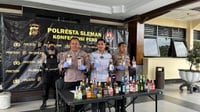 Polresta Sleman Sita 1.233 Botol Miras Ilegal