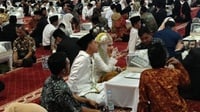 100 Pasangan Ikut Nikah Massal di Istiqlal, Dapat Modal Usaha