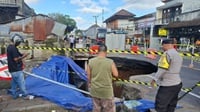 Ruas Jalan Nasional Denpasar-Gilimanuk di Bali Ambles