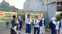 MPLS Pertama SMAN 6 dan SMPN 17 Tangsel Terkendala Aksi Blokade