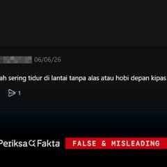 Salah, Tidur di Lantai Terkena Kipas Sebabkan Paru-Paru Basah