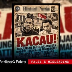 Hoaks, Dino Patti Djalal dan Saiful Mujani Temui Dubes Singapura