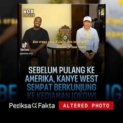 Keliru, Foto Kanye West Berkunjung ke Kediaman Jokowi di Solo