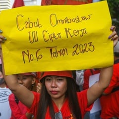 May Day, Buruh Gelar Demo Tuntut UU Cipta Kerja Dihapuskan