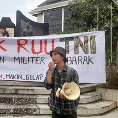 Tolak Revisi UU TNI, Pedemo di Jogja Desak Dwifungsi Dimuseumkan
