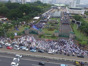 Aksi 299 di Depan Gedung DPR