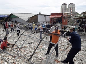 Pembangunan Hunian Sementara Kampung Akuarium