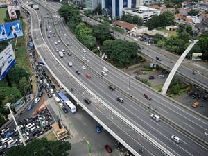 Uji Coba Jalan Layang Pancoran