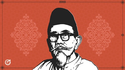 Ilustrasi Al-Ilmu Nuurun Agus Salim. tirto.id/Rangga Ilustrasi Al Ilmu Nuurun Agus Salim