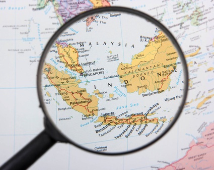 Peta Indonesia dan Malaysia