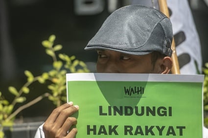 Aksi tolak PSN Nagari Air Bangis
