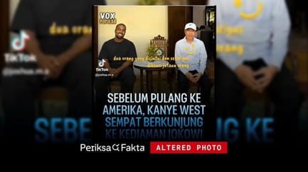 Keliru, Foto Kanye West Berkunjung ke Kediaman Jokowi di Solo