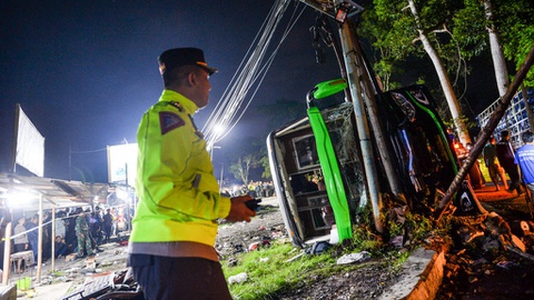 Fakta Baru Penyebab Kecelakaan Bus SMK Lingga Kencana di Ciater