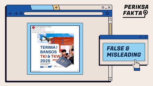 Hoaks Tautan Pemeriksaan Bansos Resmi TKI 2025 dari Pemerintah