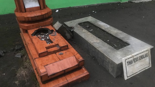 10 Makam di TPU Ngentak Bantul Dirusak Orang Tak Dikenal